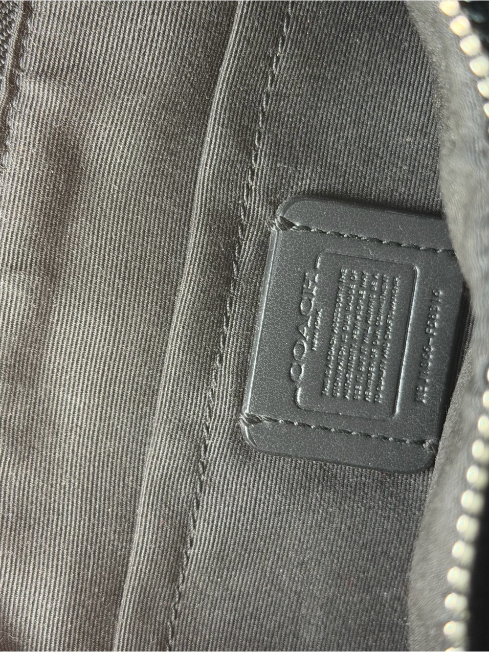 Coach Black Signature Crossbody Clutch with Silver Hardware - Picture 5 of 6